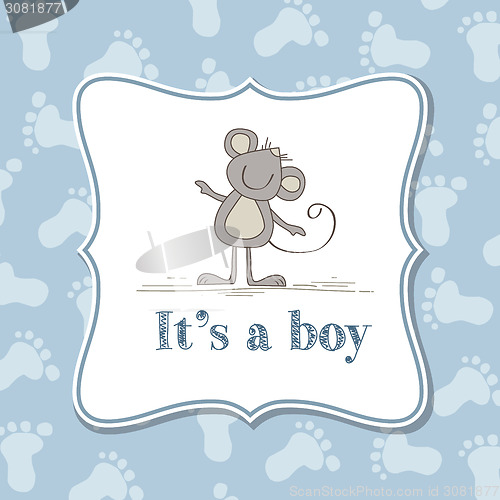 Image of Baby boy  invitation for baby shower