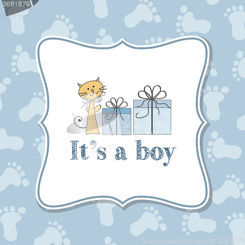 Image of Baby boy  invitation for baby shower