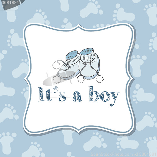 Image of Baby boy  invitation for baby shower