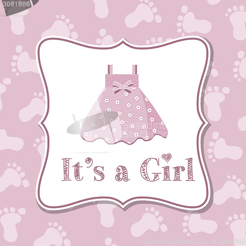 Image of Baby girl invitation for baby shower