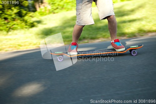 Image of Longboarder Closeup