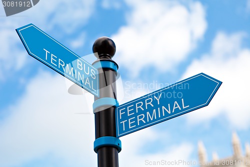 Image of Travel Terminal Sign