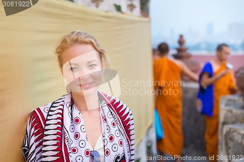 Image of Female Traveler in Bangkok.