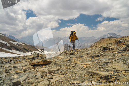 Image of Hiker in Himalayas