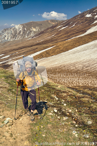 Image of Hiker in Himalayas