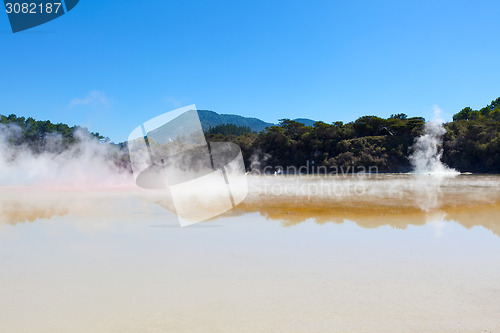 Image of geothermal area in new zealand