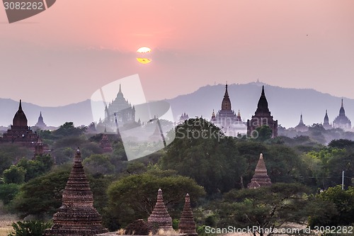 Image of Tamples of Bagan, Burma, Myanmar, Asia.