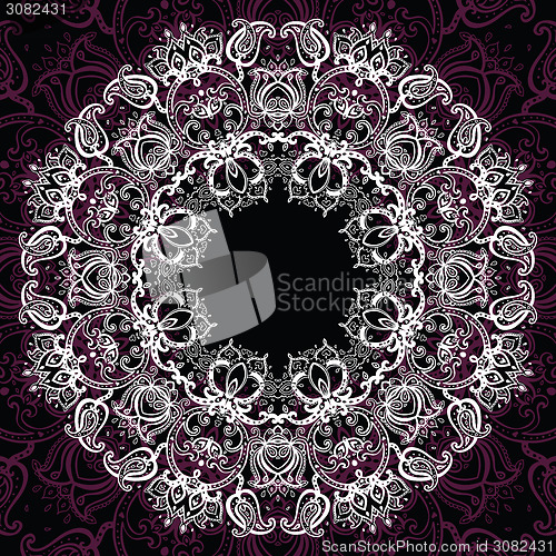 Image of Mandala. Sun pattern.