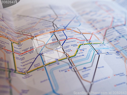 Image of Tube map of London underground