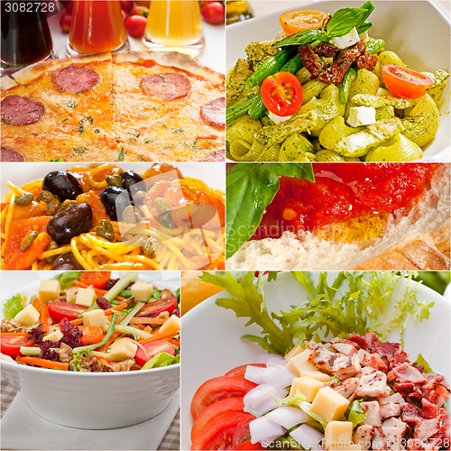 Image of healthy Vegetarian vegan food collage