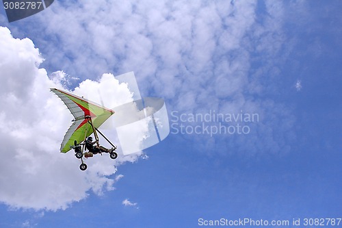 Image of Flying Motorized hang glider 