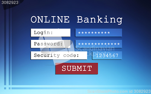 Image of Online banking background