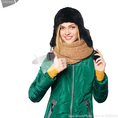 Image of Winter woman portrait