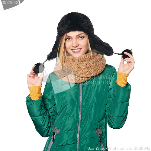 Image of Winter woman portrait
