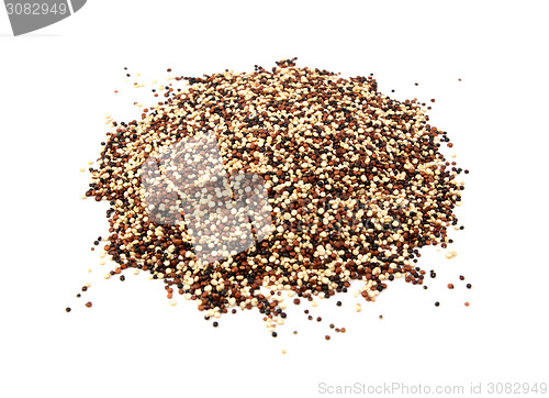 Image of Mixed red, white and black quinoa