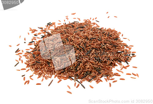 Image of Camargue red rice grains