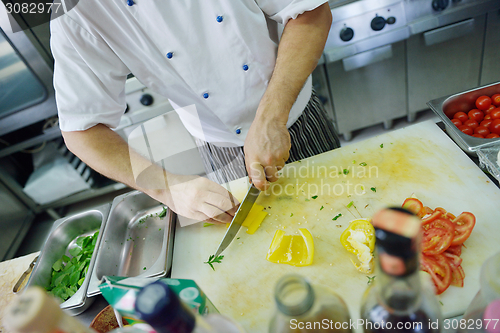 Image of chef preparing food