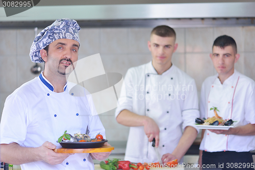 Image of chef preparing food