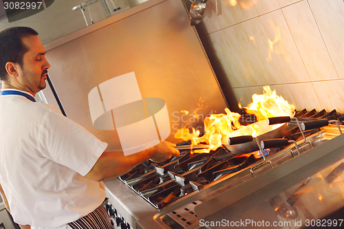 Image of chef preparing food