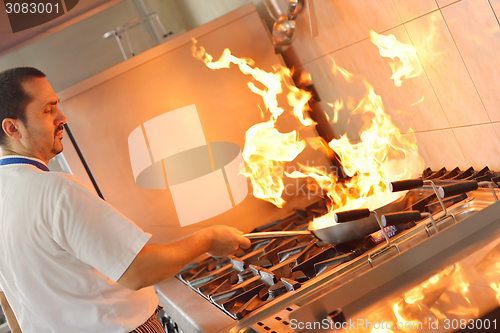 Image of chef preparing food