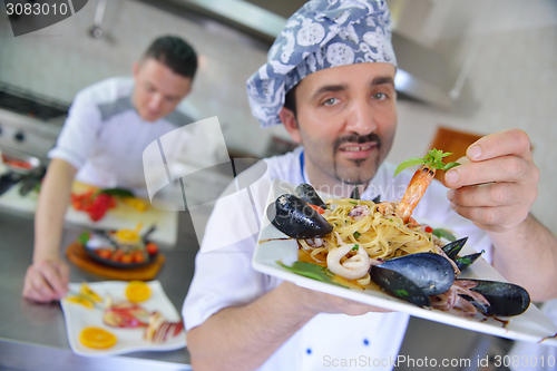 Image of chef preparing food