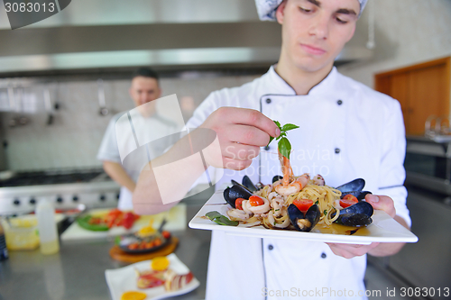 Image of chef preparing food