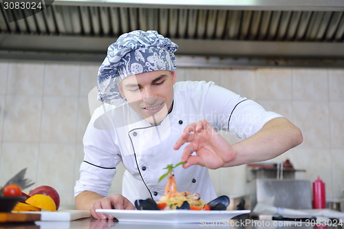 Image of chef preparing food