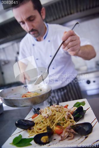 Image of chef preparing food