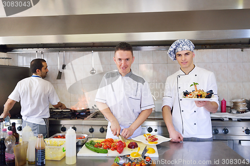 Image of chef preparing food