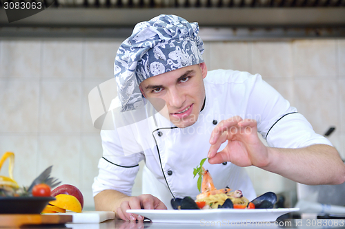 Image of chef preparing food