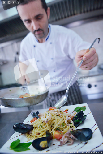 Image of chef preparing food