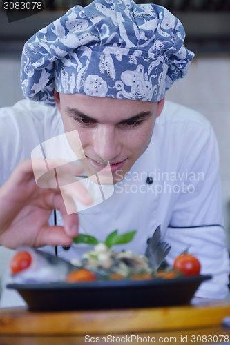 Image of chef preparing food