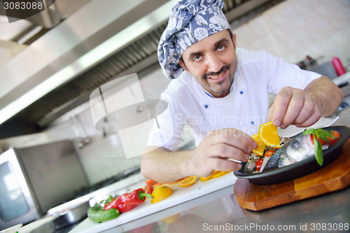 Image of chef preparing food