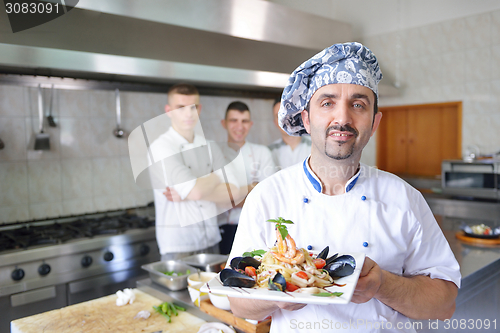 Image of chef preparing food