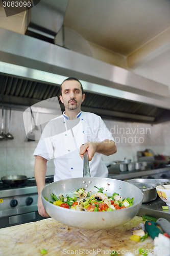 Image of chef preparing food