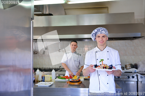 Image of chef preparing food