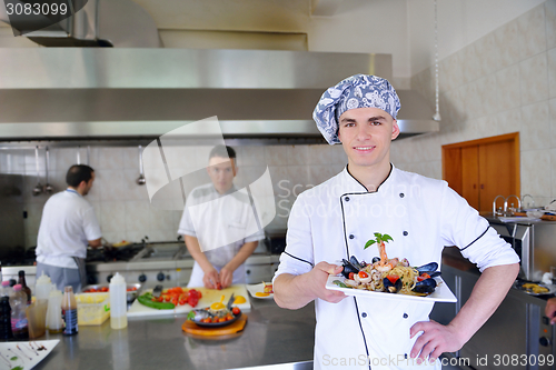 Image of chef preparing food