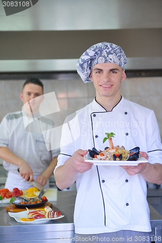 Image of chef preparing food