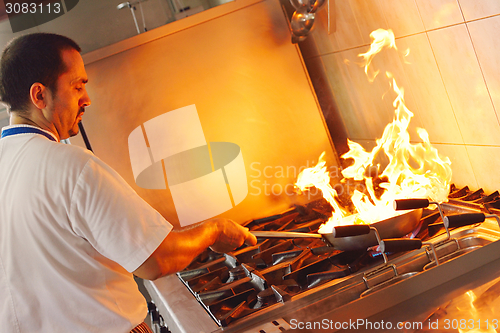 Image of chef preparing food