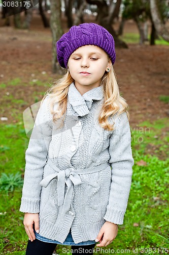 Image of  little girl in the park