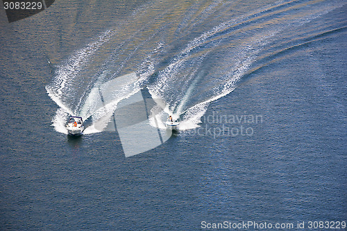 Image of Two speedboats