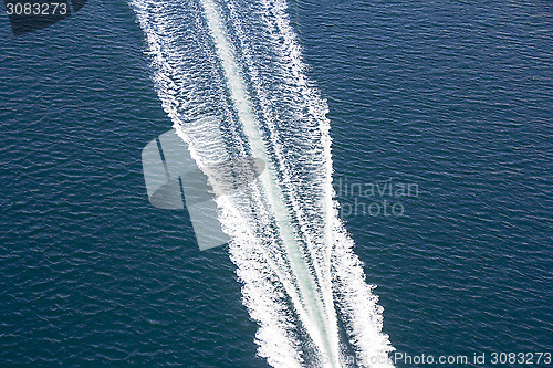 Image of Speed boats trace