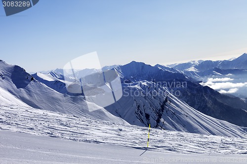 Image of Ski slope in morning