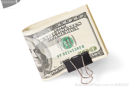 Image of Dollar Bills With Clip