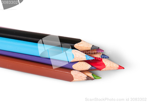 Image of Closeup color pencils