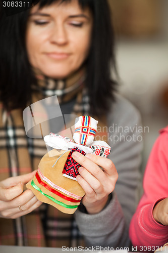 Image of Making Ukrainian national doll (motanka)