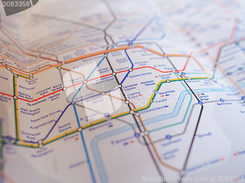 Image of Tube map of London underground