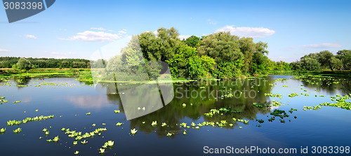 Image of Island on river