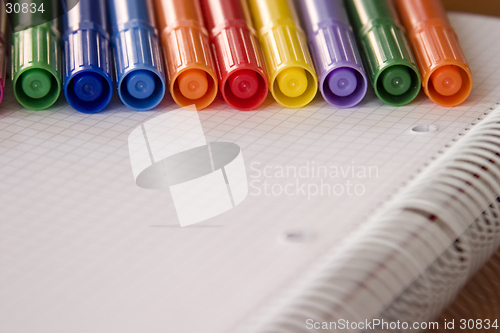 Image of pens and paper