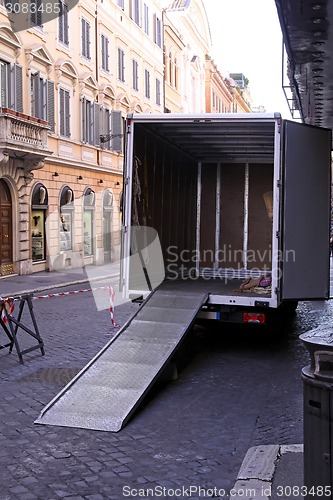 Image of Truck loading ramp